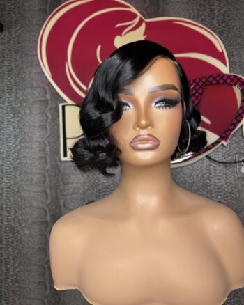10" 5x5 Deep Side Part Closure Bob Wavy  (HD Lace)