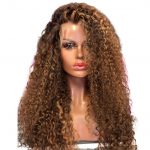 Frontal Wig Curly Custom Colored