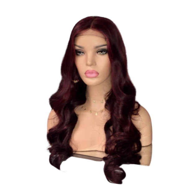 Body Wave Magenta Closure Wig Pinupdollz Wig Collection