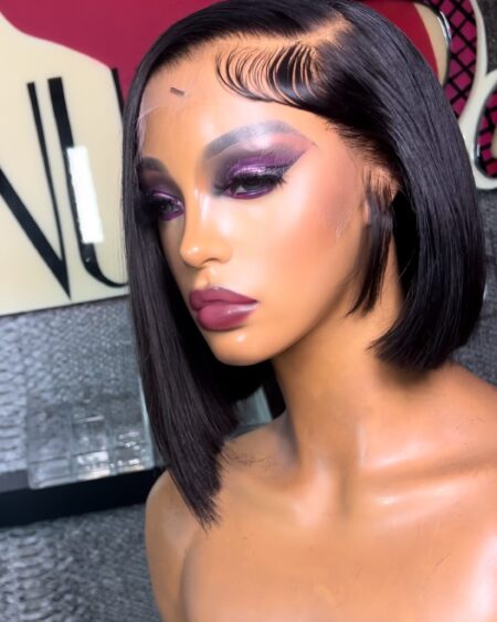 14” HD Frontal Wig Asymmetrical Bob