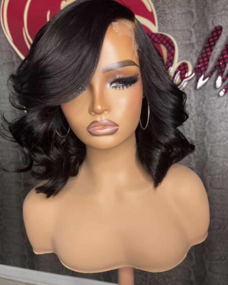 Layered Side Part 2x6 Mini Closure Bob