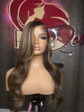 5x5  Deep Side Layered Custom Colored Closure Wig (Body Wave)