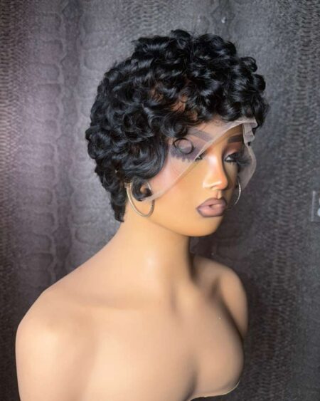 Pixie Cut Pin Curl Full Lace Wig